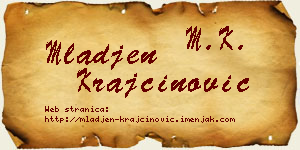 Mlađen Krajčinović vizit kartica